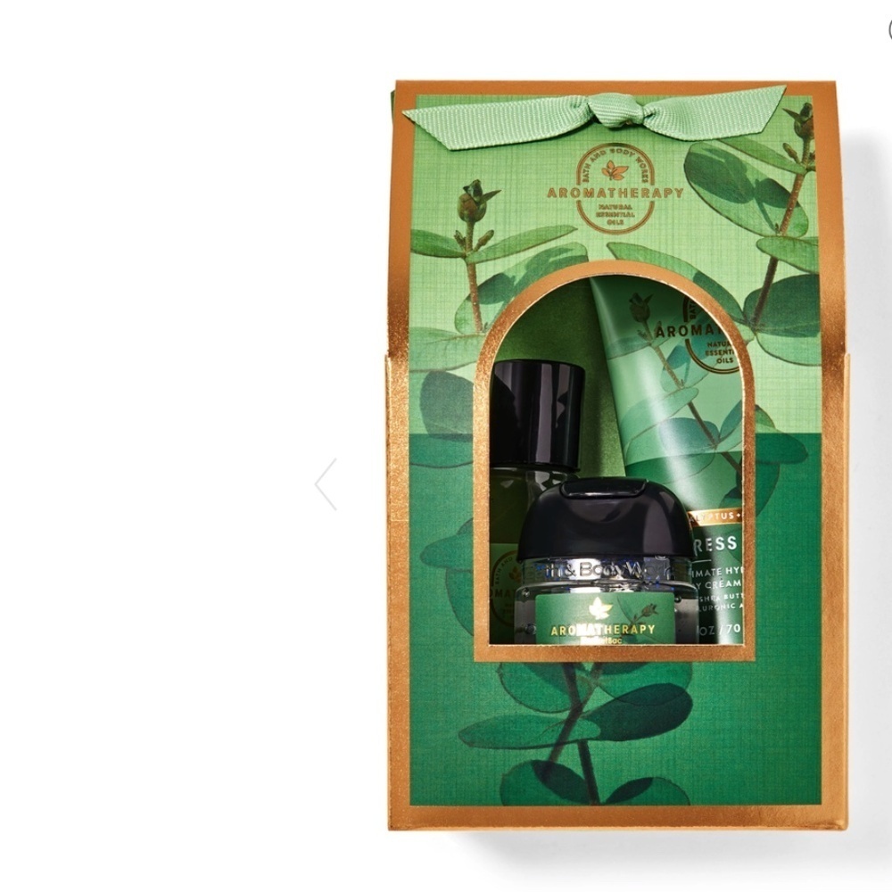 Bath & Body Works Aromatherapy Eucalyptus Spearmint Gift Set + Essential Oil - Picture 2 of 7
